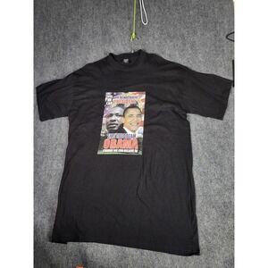 Barack Obama MLK Live The Dream 2008 T‎ Shirt Men Sz 3XL Black President Casual